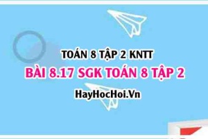 Bài 8.17 SGK Toán 8 tập 2 Kết nối tri thức
